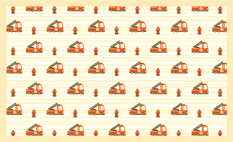 어린 이용 비닐 카펫 재미있는 교통 테마 - TenStickers