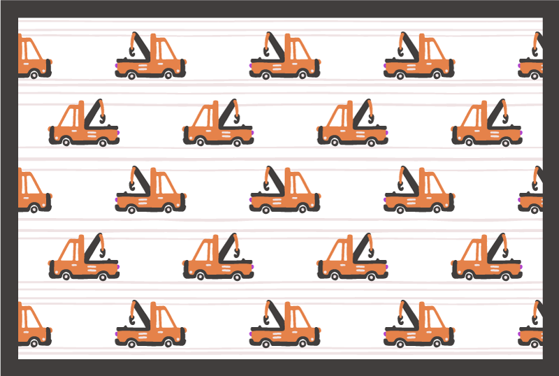 어린 이용 비닐 카펫 장난감 크레인 패턴 - TenStickers