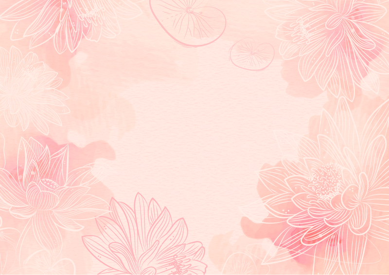 비닐 카펫 꽃과 식물 꽃의 평온함 - TenStickers