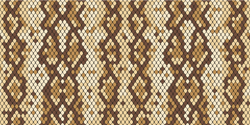 뱀 피부 프린트 동물 프린트 비닐 러그 - TenStickers