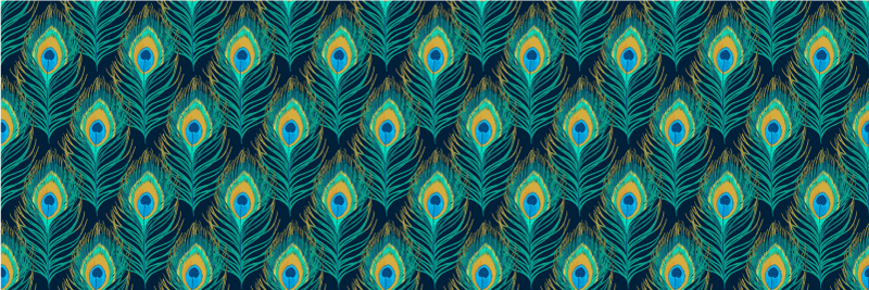 비닐 카펫 동물 공작 깃털의 우아함 - TenStickers