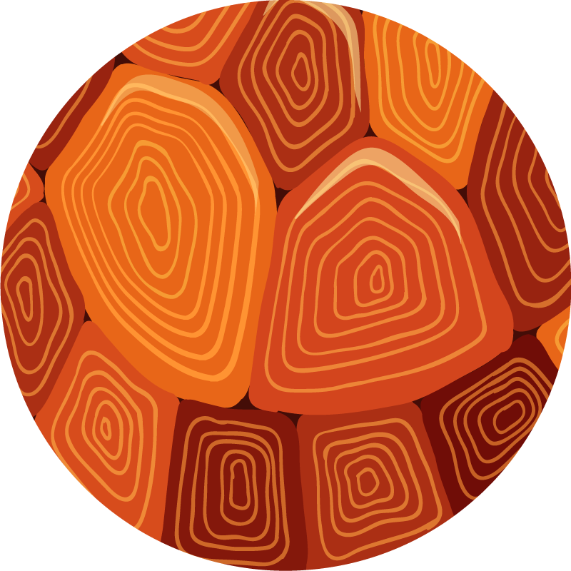 비닐 카펫 정리 유기적인 윤곽 - TenStickers