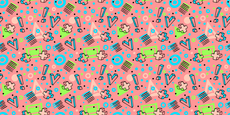 어린 이용 비닐 카펫 장난스러운 기하학 - TenStickers