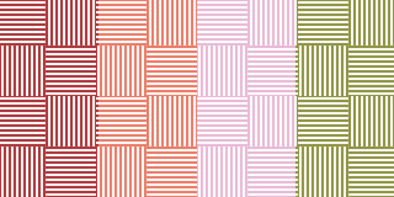 줄무늬 비닐 카펫 줄무늬 색상 블록 - TenStickers