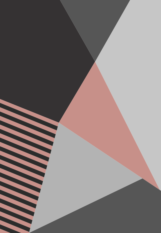 모던 효과 비닐 카펫 삼각형 기하학 무늬 - TenStickers