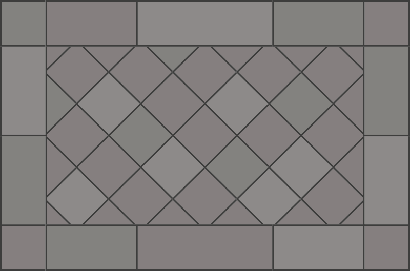 비닐 카펫 타일 효과 타일 기하학 - TenStickers