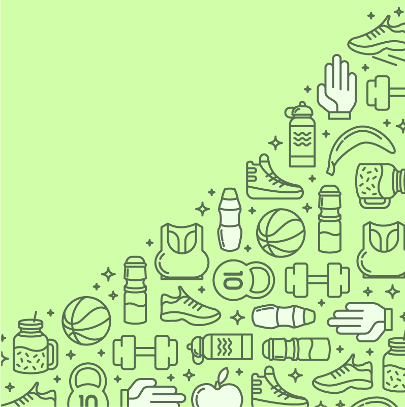 어린 이용 비닐 카펫 피트니스 도구 - TenStickers