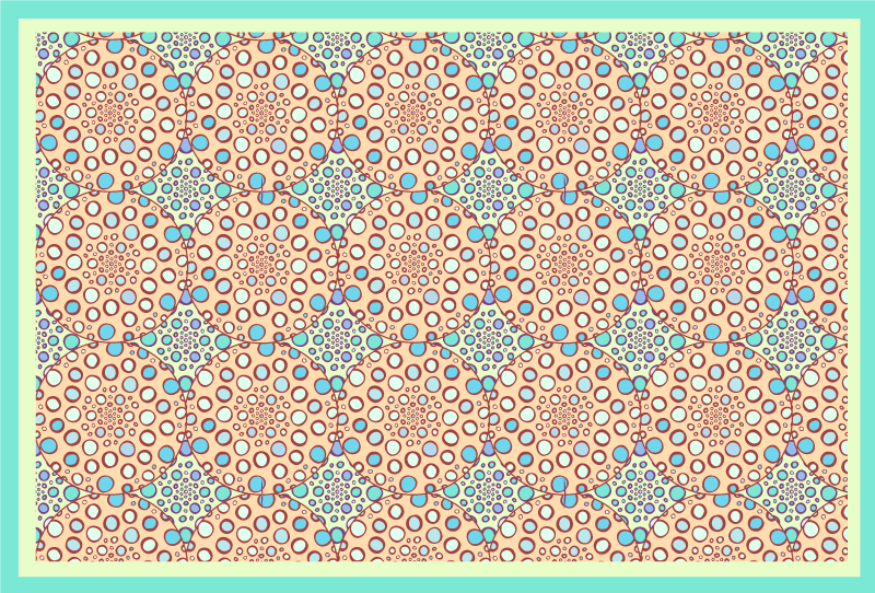 침실용 비닐 카펫 우아한 식물 패턴 - TenStickers