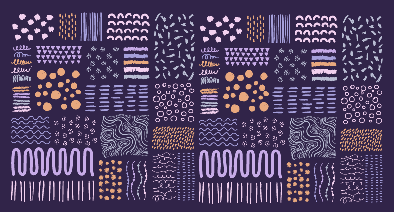 거실용 비닐 깔개 파란색 페인트 스트로크 - TenStickers