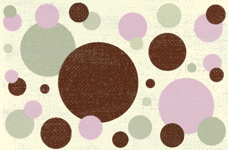 기하학적 효과 비닐 카펫 원형 도트 패턴 - TenStickers