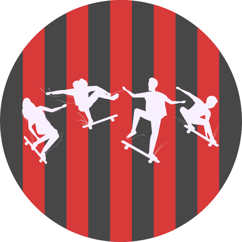 비닐 게임 카펫 펜싱 실루엣 - TenStickers