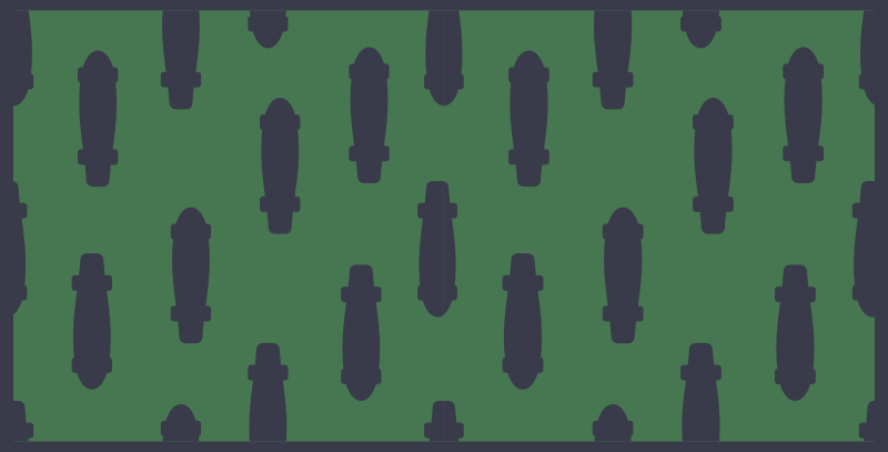 비닐 도로 카펫 스케이트보드 실루엣 - TenStickers