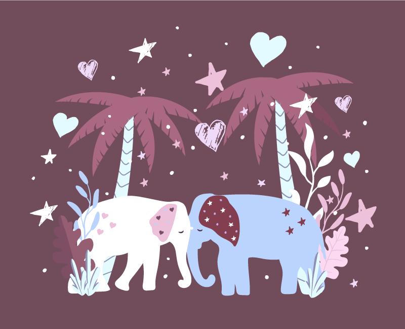 어린 이용 비닐 카펫 어린이 사파리 - TenStickers