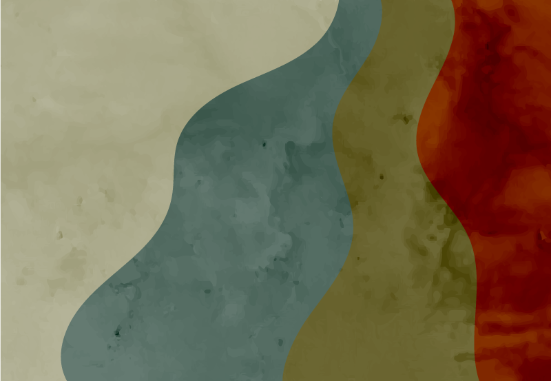 거실용 비닐 깔개 추상 파도 패턴 - TenStickers