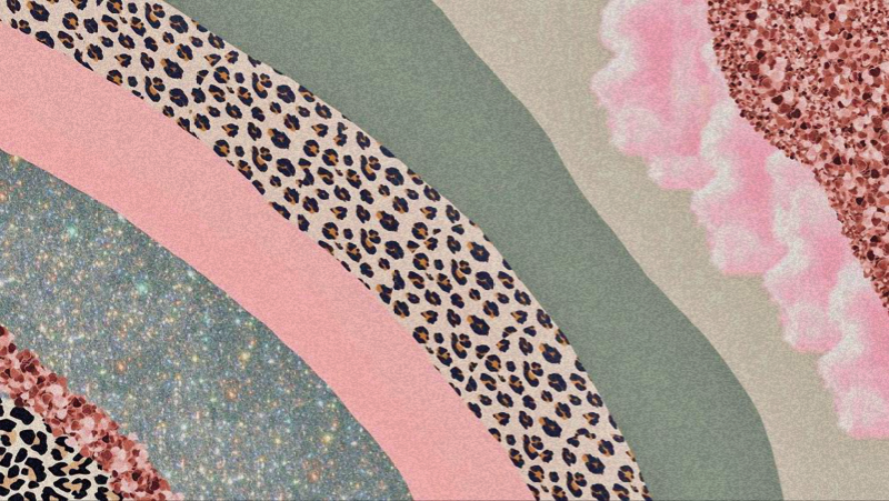 침실용 비닐 카펫 레이어드 컬러 웨이브 - TenStickers