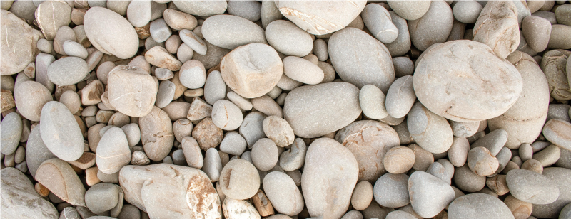 흰색 작은 돌 주방 비닐 러그 - TenStickers