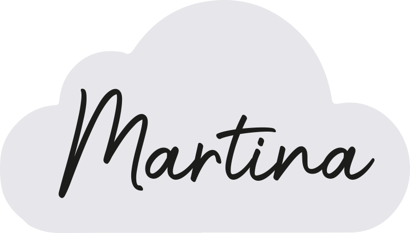 어린 이용 비닐 카펫 회색 구름 이름 포함 - TenStickers