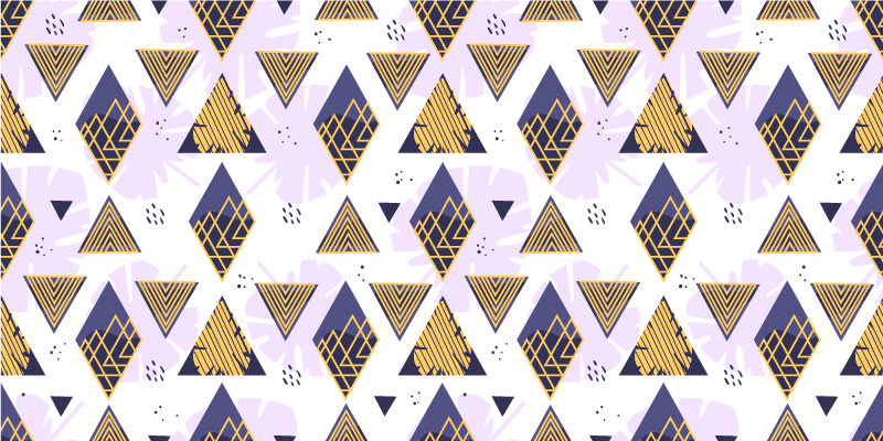 기하학적 효과 비닐 카펫 삼각형 대리석 무늬 - TenStickers