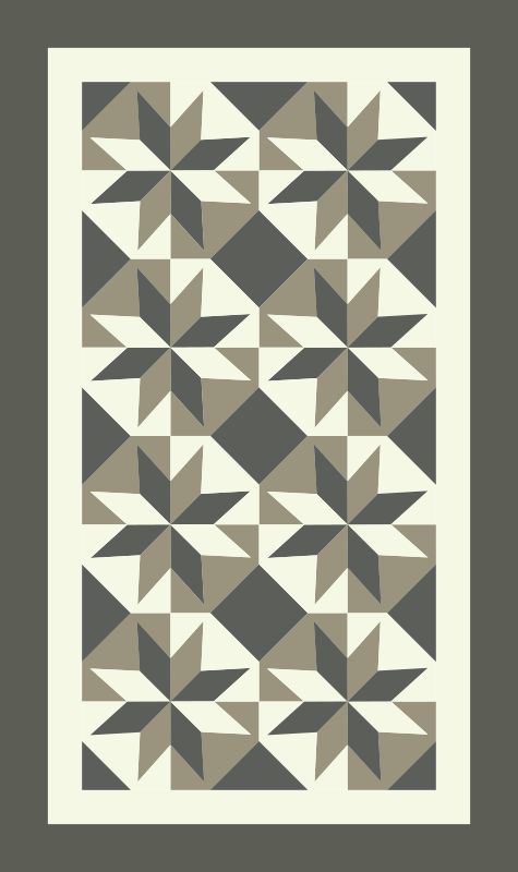 비닐 주방 카펫 별 패턴 모티브 - TenStickers