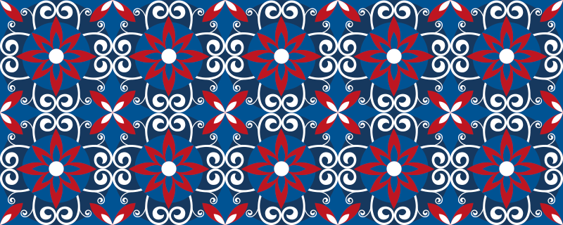 비닐 카펫 타일 효과 식물 나선 요소 - TenStickers