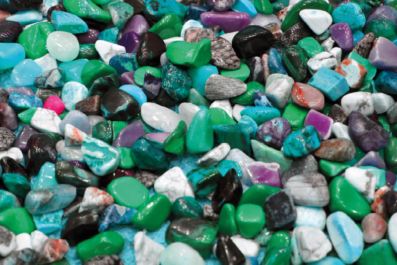 비닐 카펫 스톤 효과 다채로운 조약돌 모자이크 - TenStickers