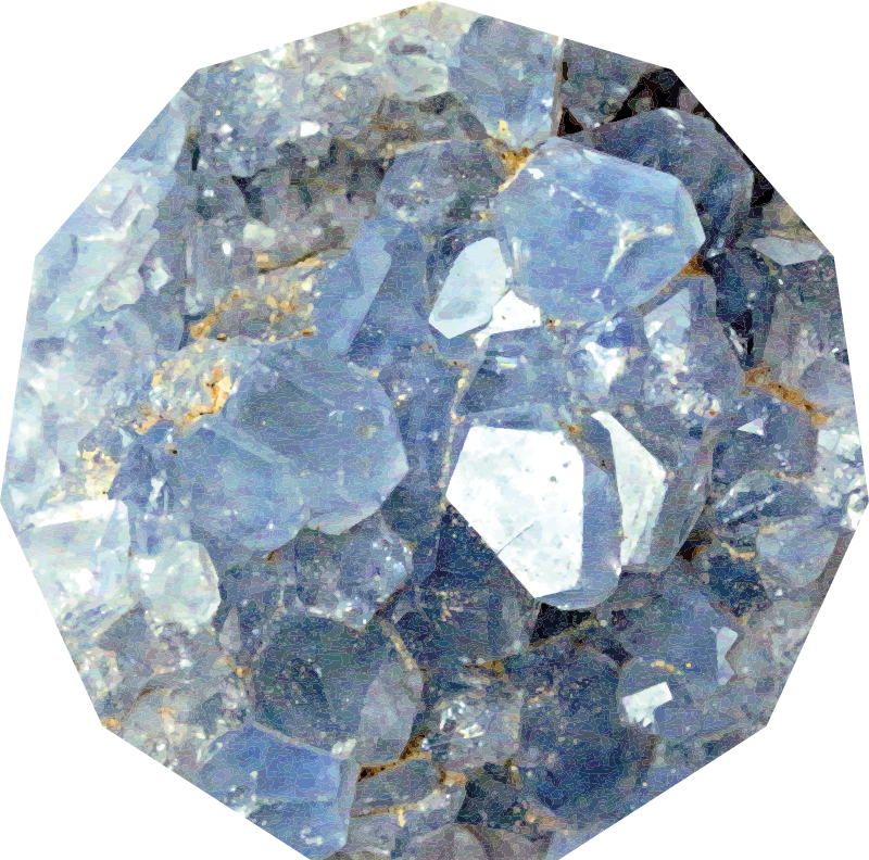 비닐 카펫 기타 텍스처 빙하 결정 패턴 - TenStickers