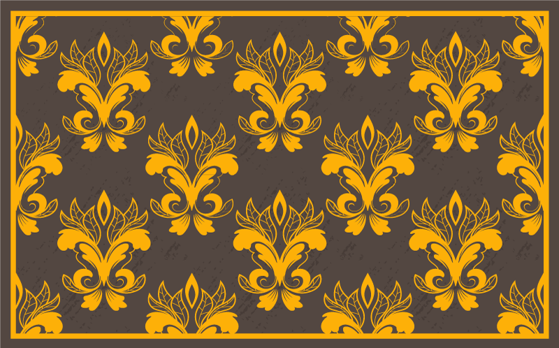 비닐 카펫 벤디미아 우아한 식물 배열 - TenStickers