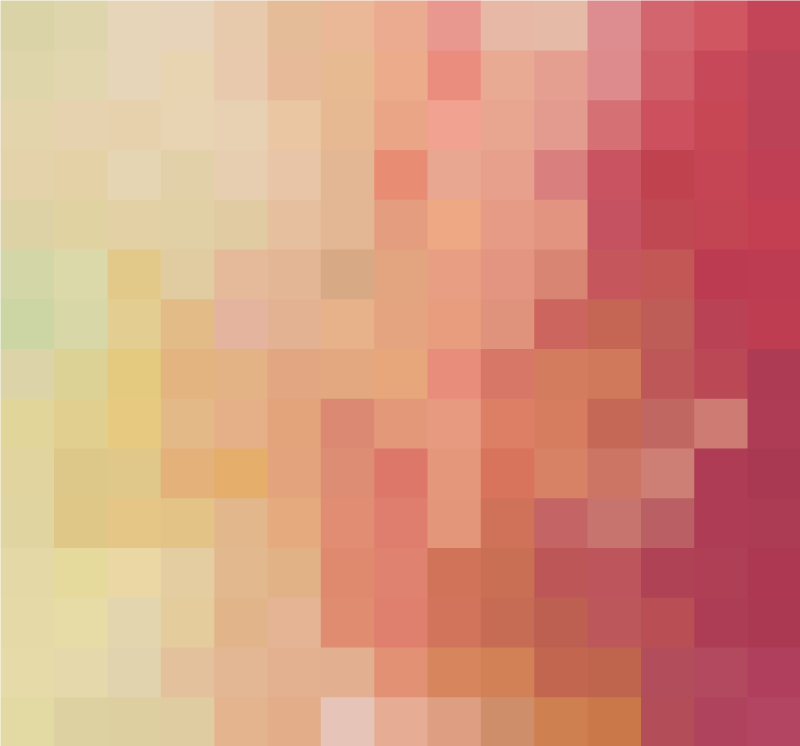 기하학적 효과 비닐 카펫 빨간 블록 그라데이션 패턴 - TenStickers