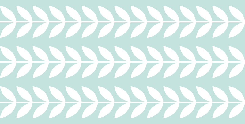 비닐 카펫 자연 잎이 무늬로 된 녹색 패턴 - TenStickers