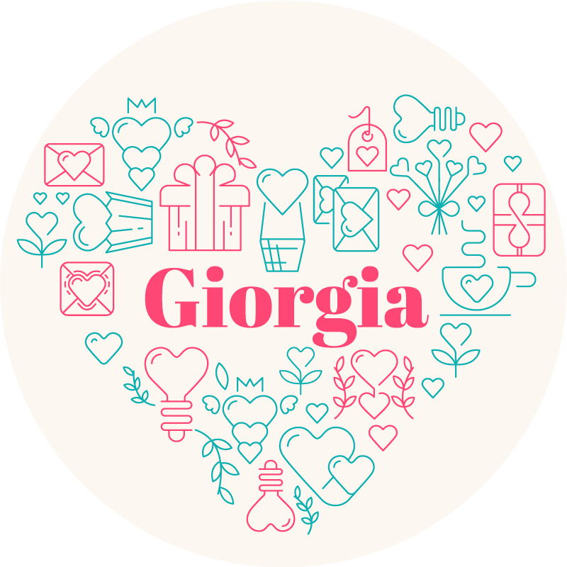 연애 편지는 비닐 매트를 개인화했습니다 - TenStickers