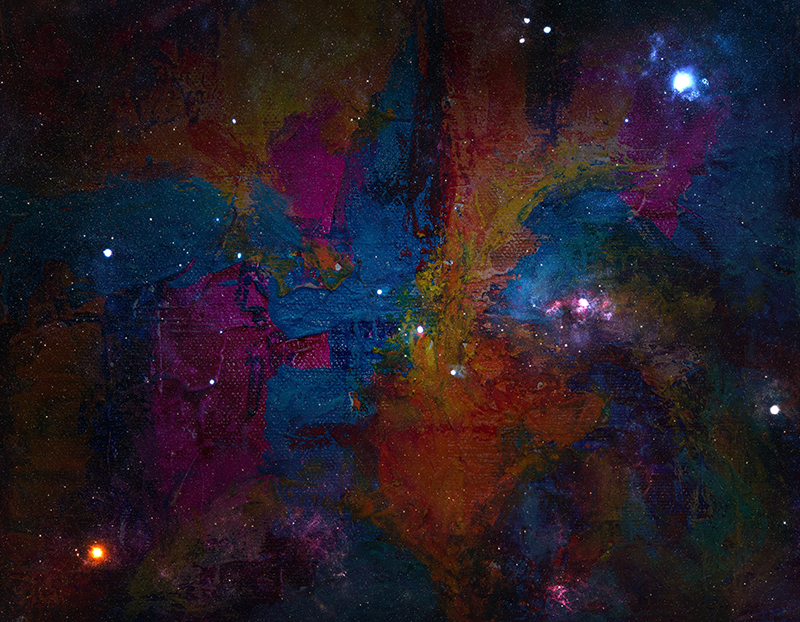 별이있는 비닐 카펫 우주 공간 디자인 - TenStickers