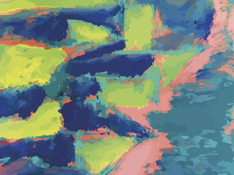 모던 효과 비닐 카펫 추상 색상 구역 - TenStickers