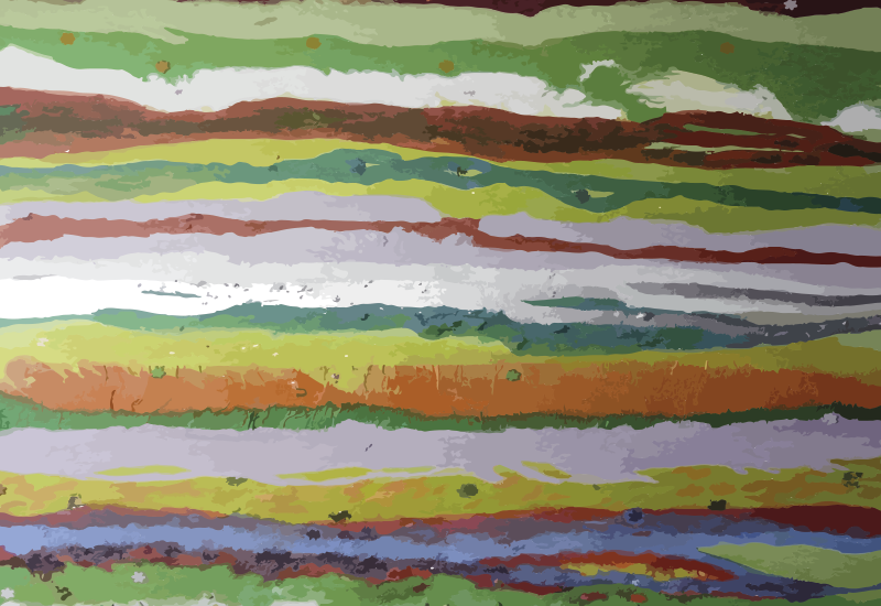 줄무늬 비닐 카펫 생동감 넘치는 채색 - TenStickers