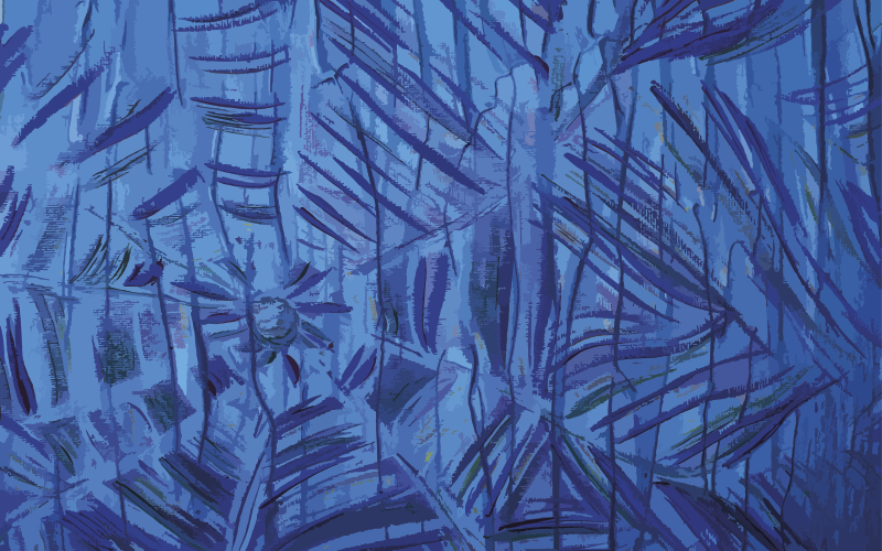 비닐 카펫 자연 이국적인 잎사귀 프린트 - TenStickers