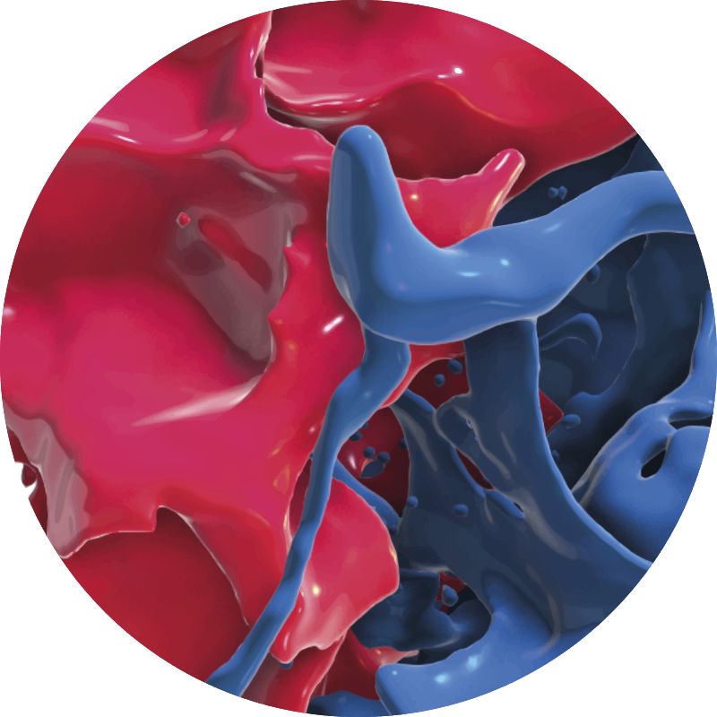 비닐 카펫 정리 추상 색상 흐름 - TenStickers