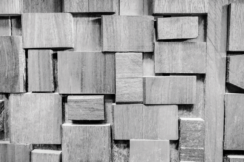 우드 효과 비닐 카펫 텍스처 블록 - TenStickers