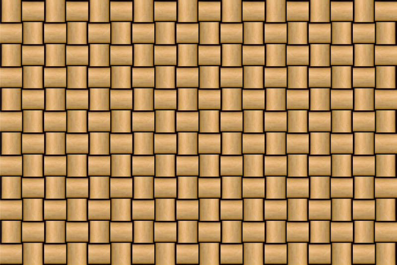 우드 효과 비닐 카펫 갈색 타일 패턴 - TenStickers