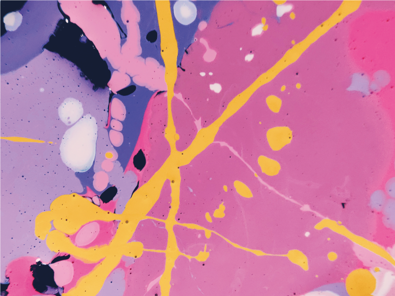 비닐 카펫 정리 다채로운 추상 스플래시 - TenStickers