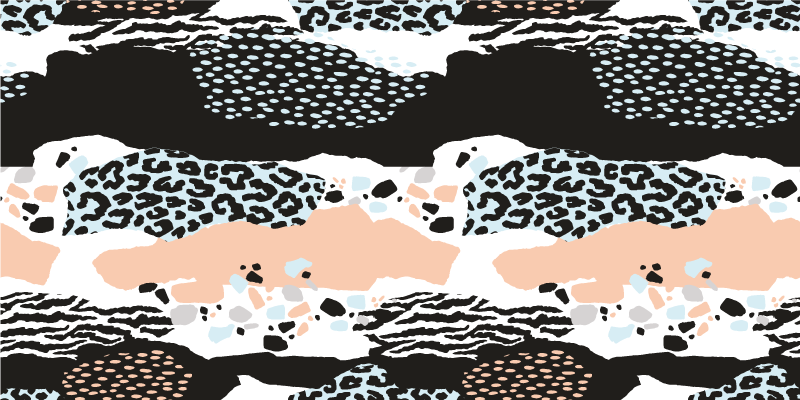 애니멀 프린트 비닐 카펫 세련된 표범 패턴 - TenStickers