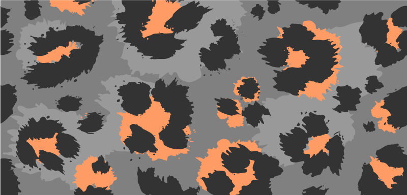 애니멀 프린트 비닐 카펫 대담한 치타 패턴 - TenStickers