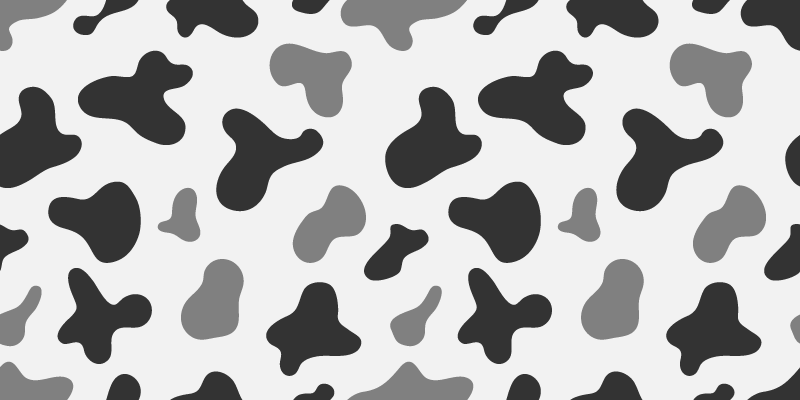 애니멀 프린트 비닐 카펫 소 cow pattern 디자인 - TenStickers