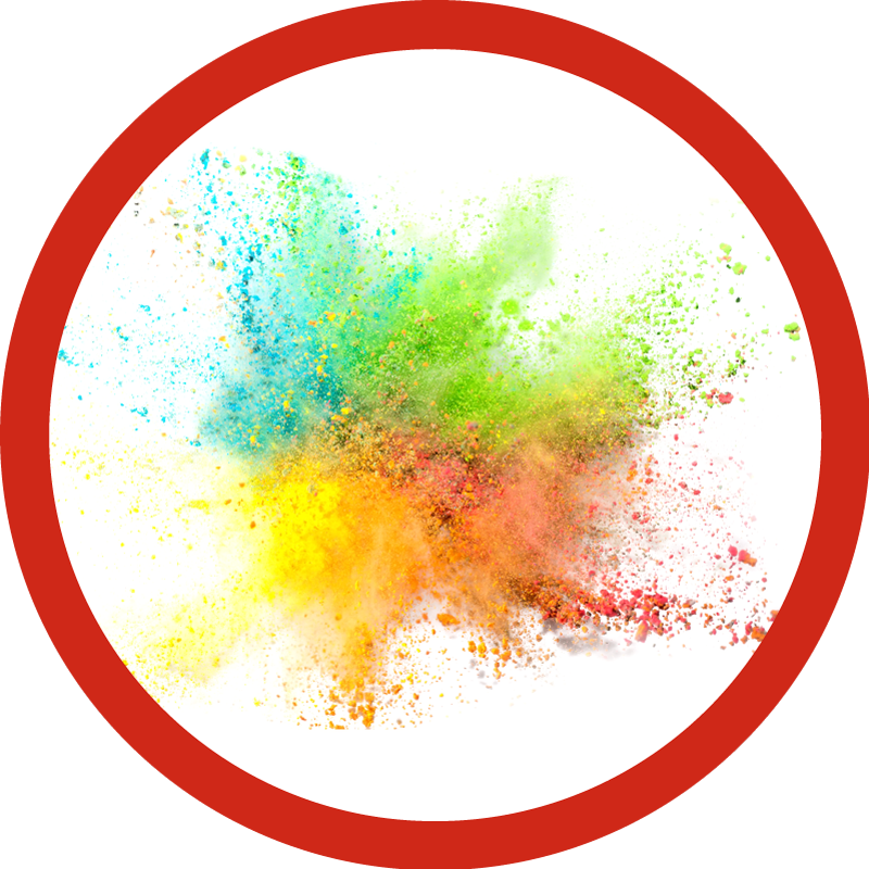 침실용 비닐 카펫 다채로운 폭발 효과 - TenStickers