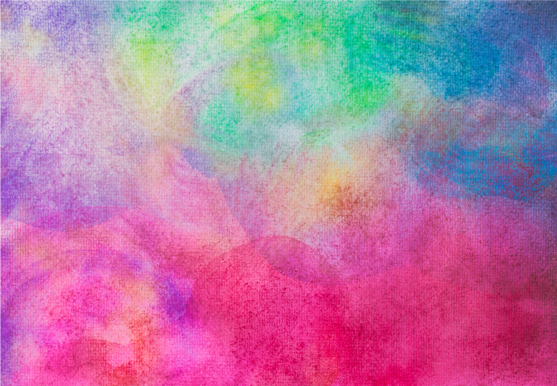 침실용 비닐 카펫 화려한 수채화 효과 - TenStickers