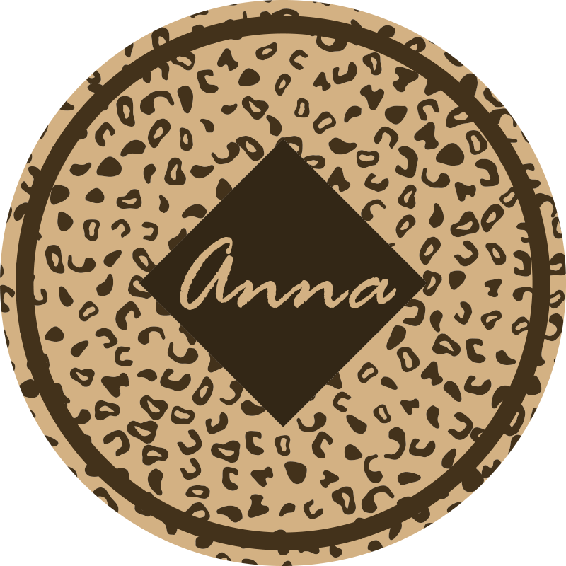 침실용 비닐 카펫 표범 무늬 - TenStickers