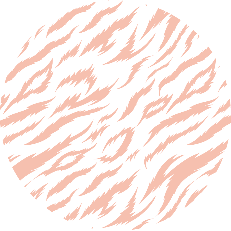 애니멀 프린트 비닐 카펫 호랑이 줄무늬 디자인 - TenStickers