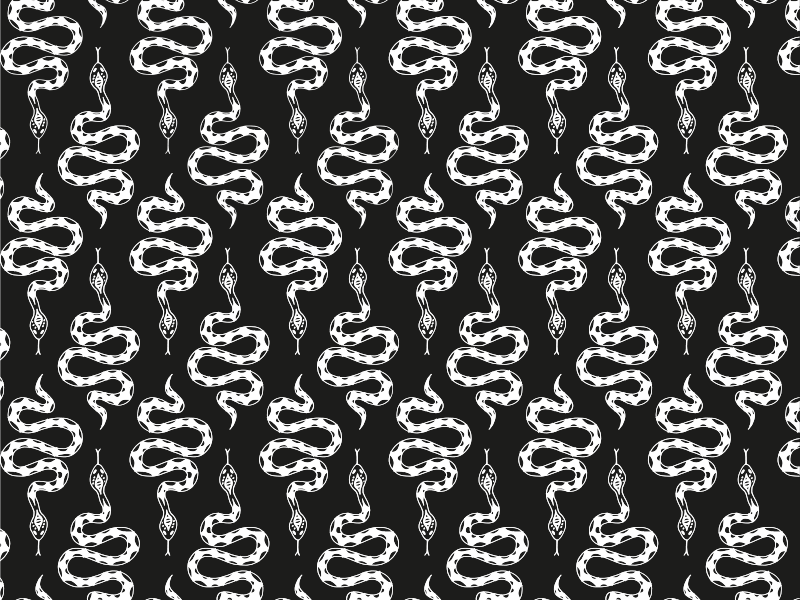 뱀 패턴 동물 인쇄 비닐 깔개 - TenStickers