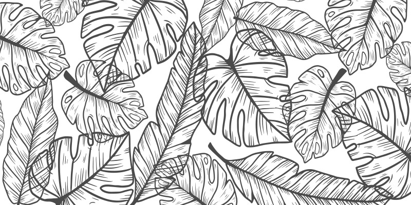 비닐 카펫 보육 열대 정글 테마 - TenStickers