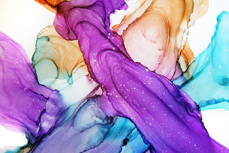 욕실용 비닐 카펫 추상 유동 소용돌이 - TenStickers