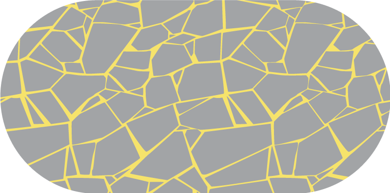 욕실용 비닐 카펫 균열이 있는 회색 구조 - TenStickers