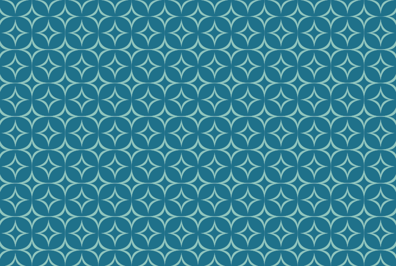 기하학적 효과 비닐 카펫 원형 패턴 매트 - TenStickers